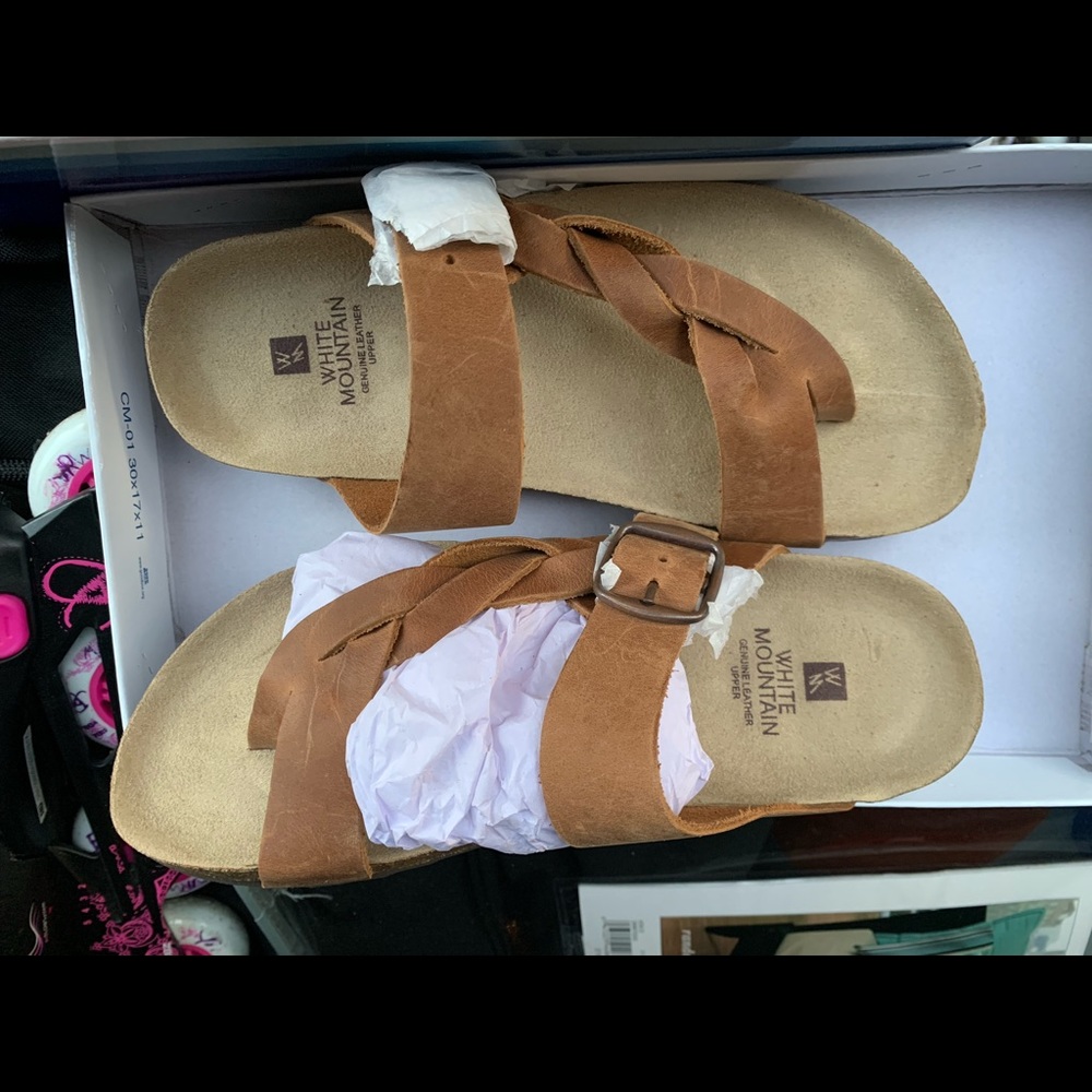 White mountain sandals